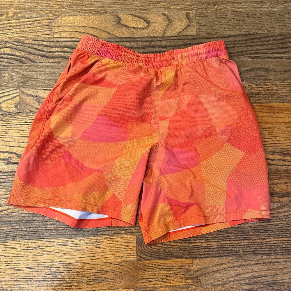 lululemon athletica Orange Athletic Shorts- men’s M